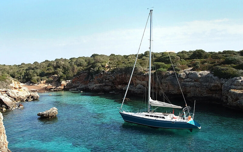 Segelboot, Segeln in den Buchten von Mallorca