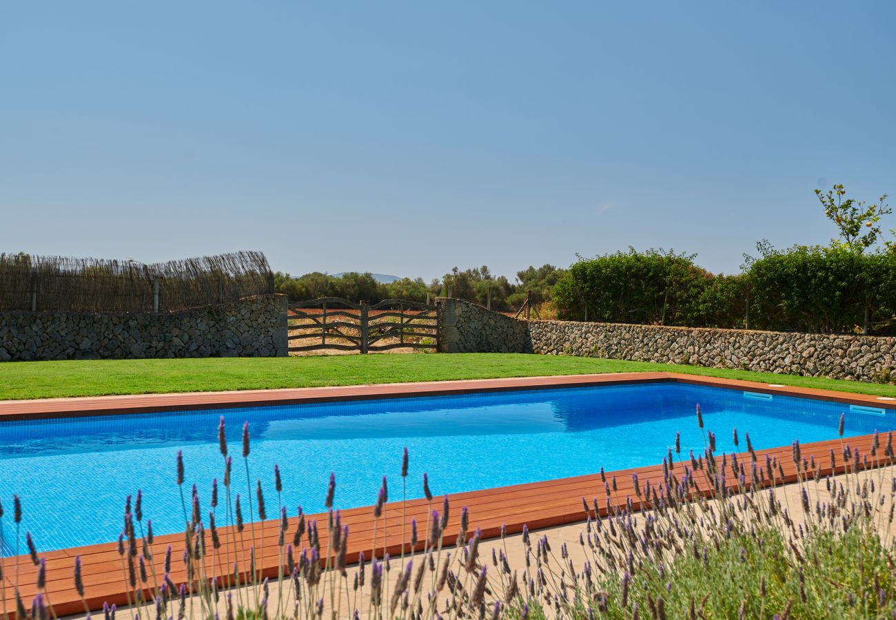 Pool und Garten der Finca Can Torres bei Felanitx