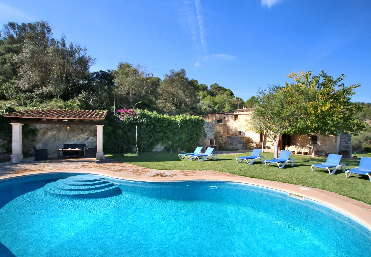 Pool und Garten der Finca Sa Ferreta in Felanitx