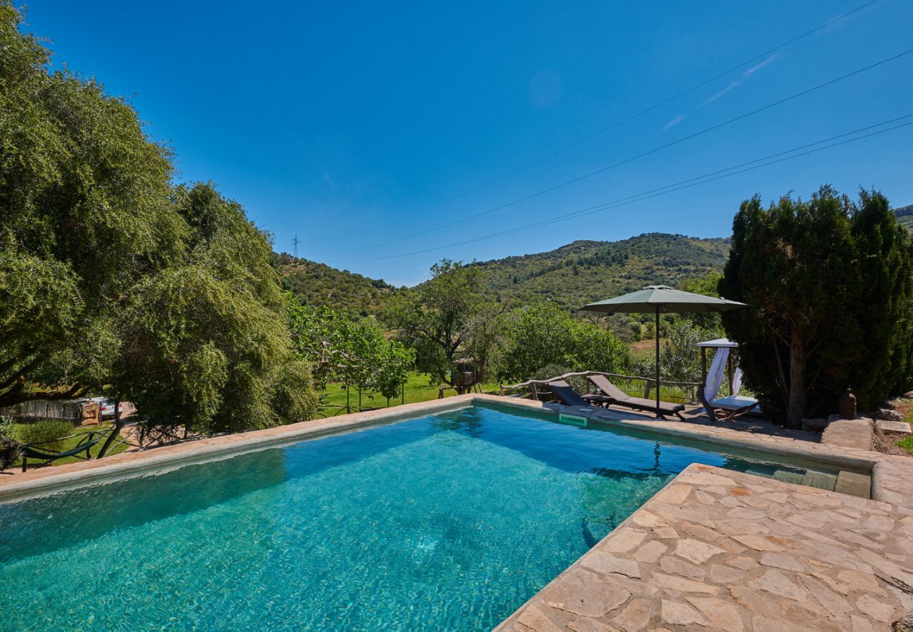 Pool und Panorama der Finca Es Picot bei Sant Llorenç Des Cardassar