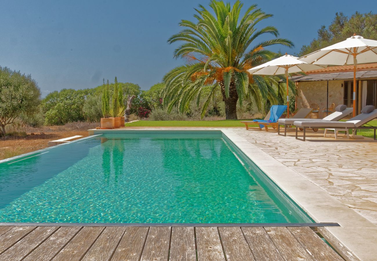 Pool und Garten der Finca El Retiro in Ses Salines