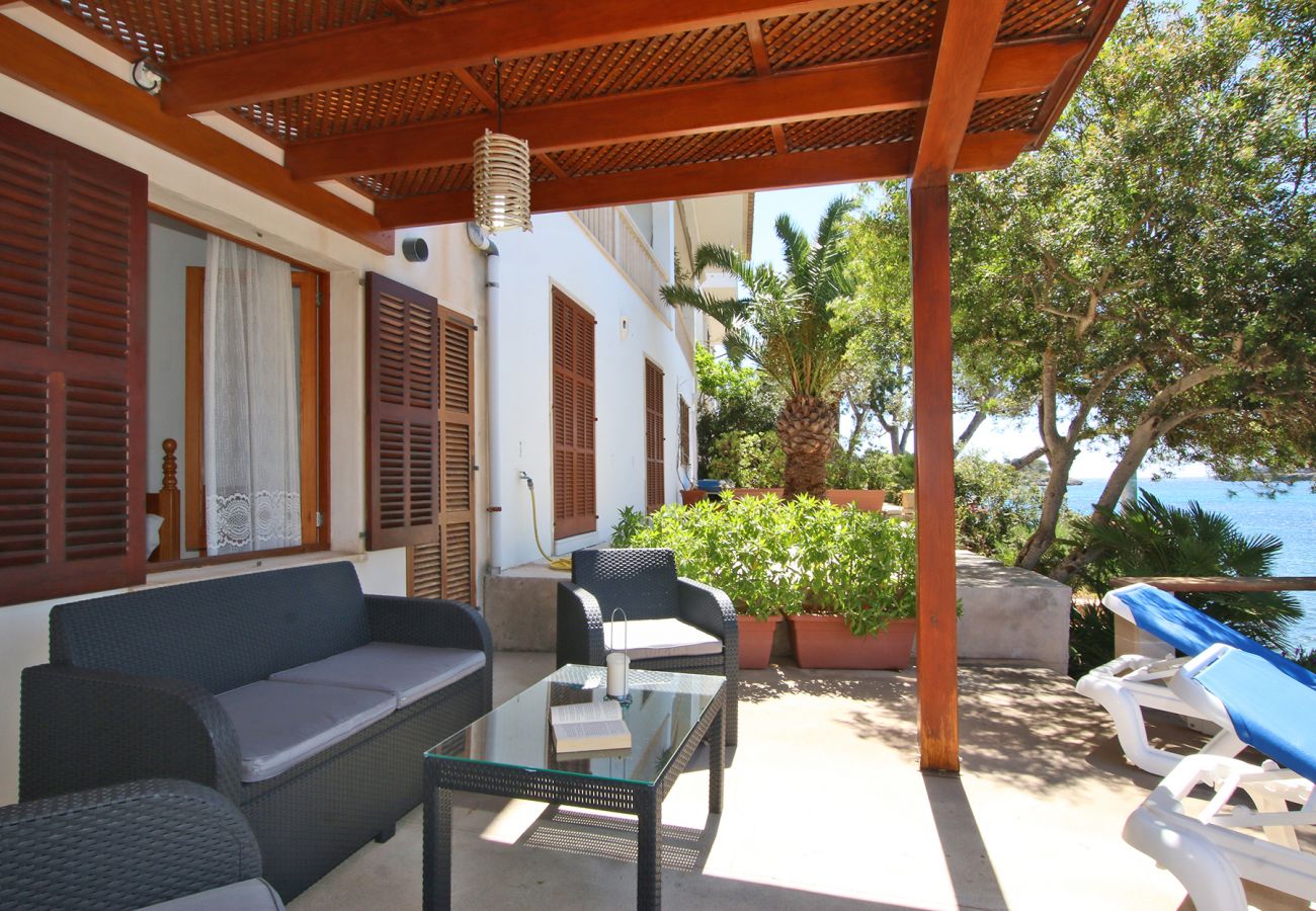 Lounge mit Ausblick der Finca Casa Michaela 6 bei Porto Petro